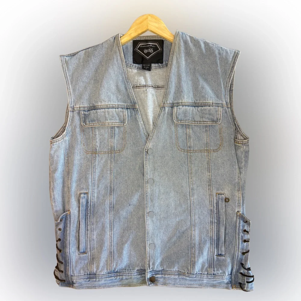 Diamond Supply Co. Light Blue Denim Vest - Picture 3 of 9